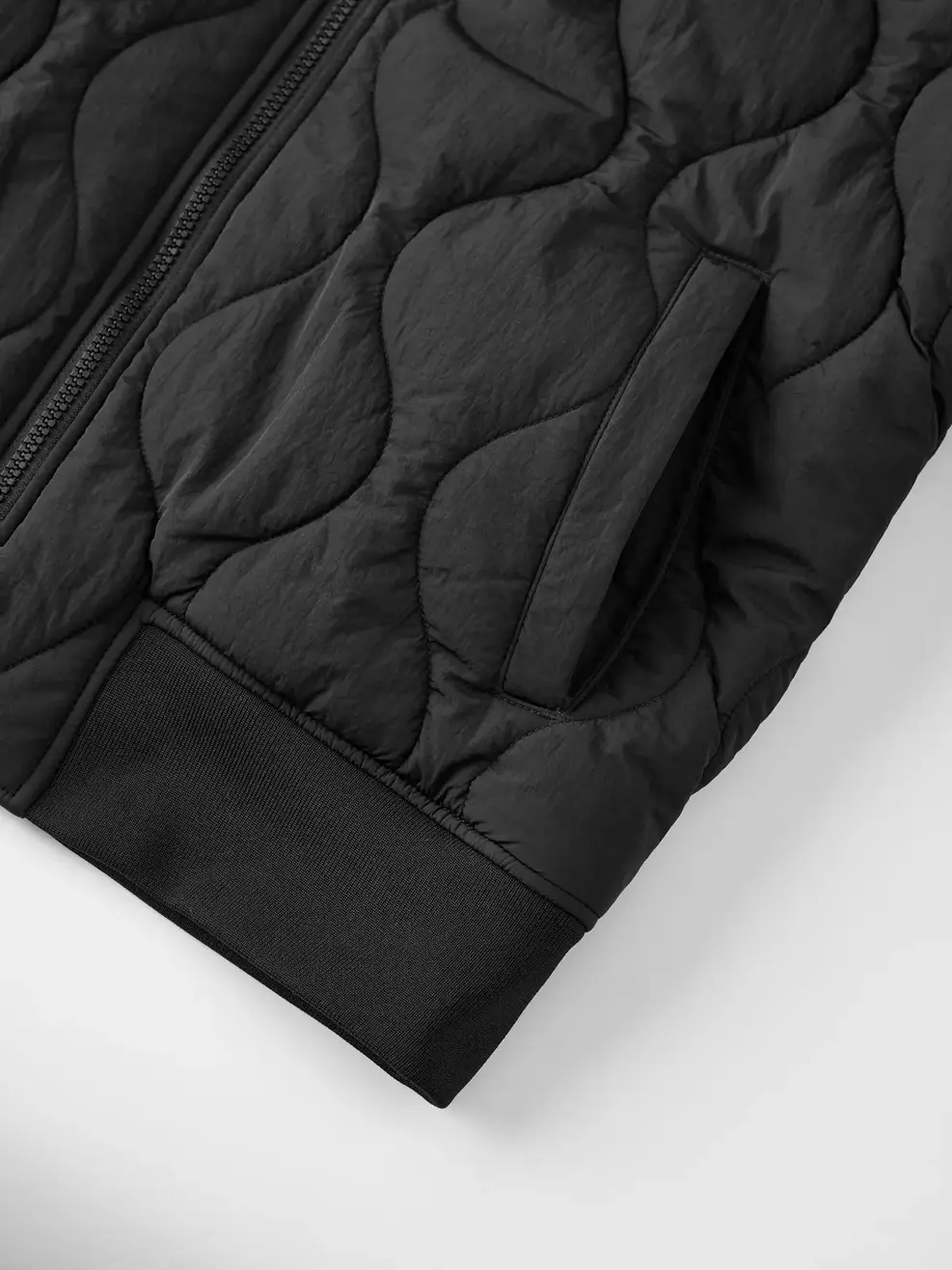 Áo Phao Bomber Nam Chần Sóng Kiểu - ĐEN 002 - M