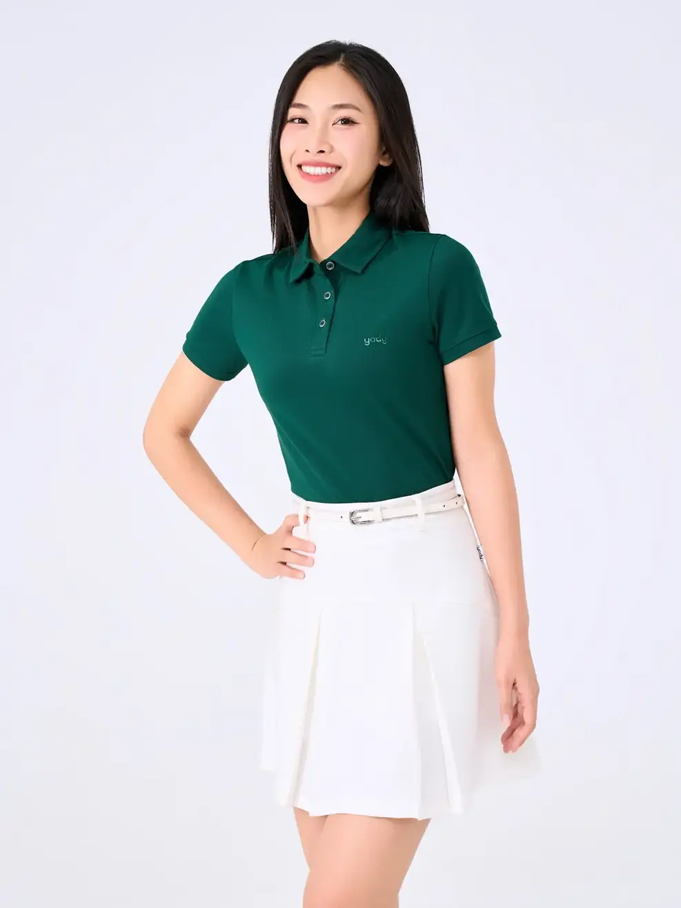 Polo Nữ Gia Đình - Xanh rêu - S