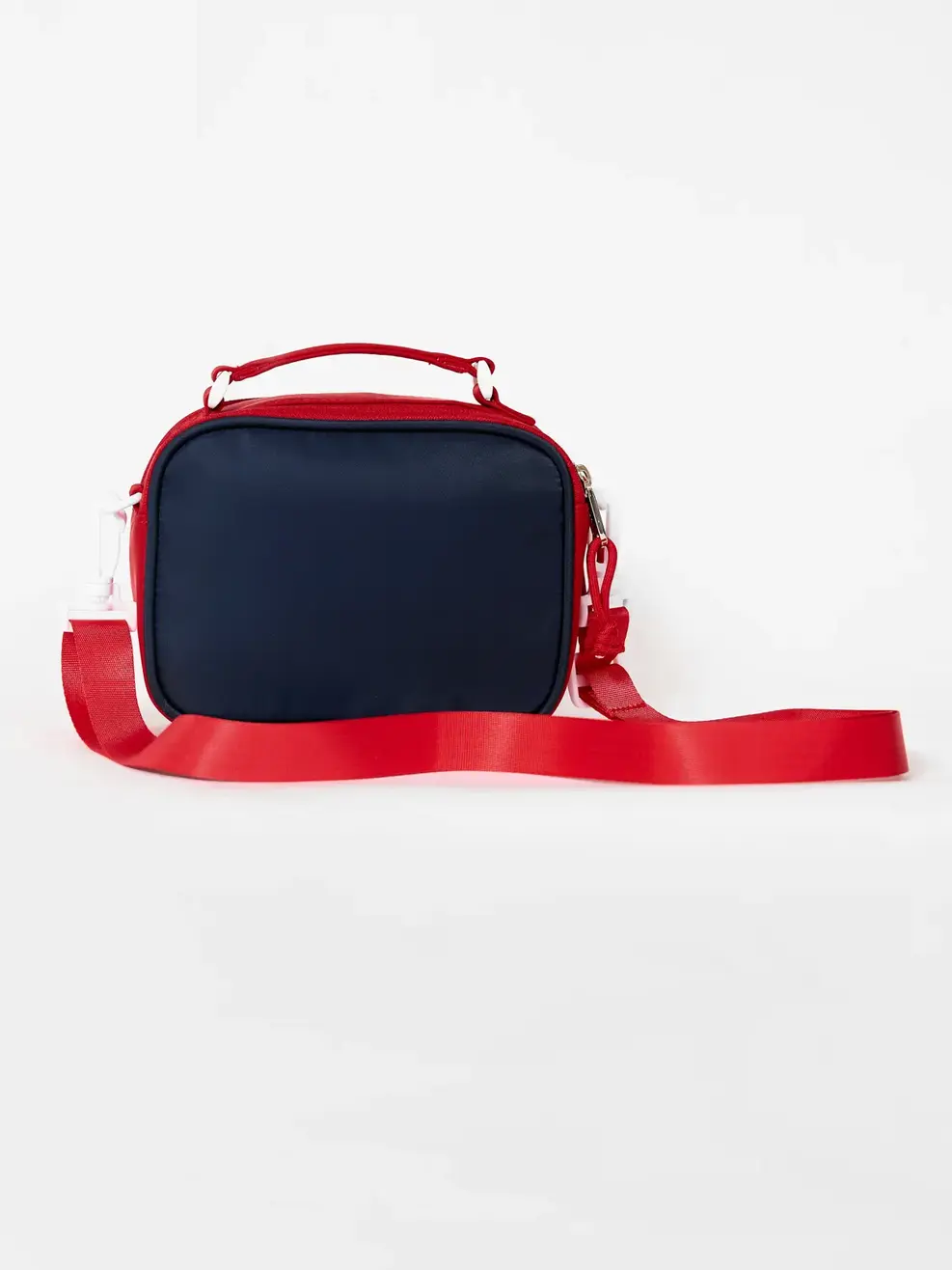 Túi Unisex Đeo Chéo Phối Nắp Túi - Đỏ