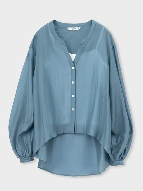 Set Áo Sơ Mi Cổ Tàu Tay Chuông