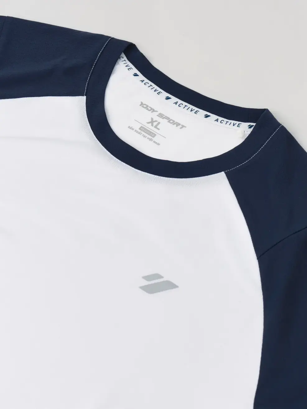 Áo Phông Thể Thao Tay Raglan Phối Màu - White 004 - M
