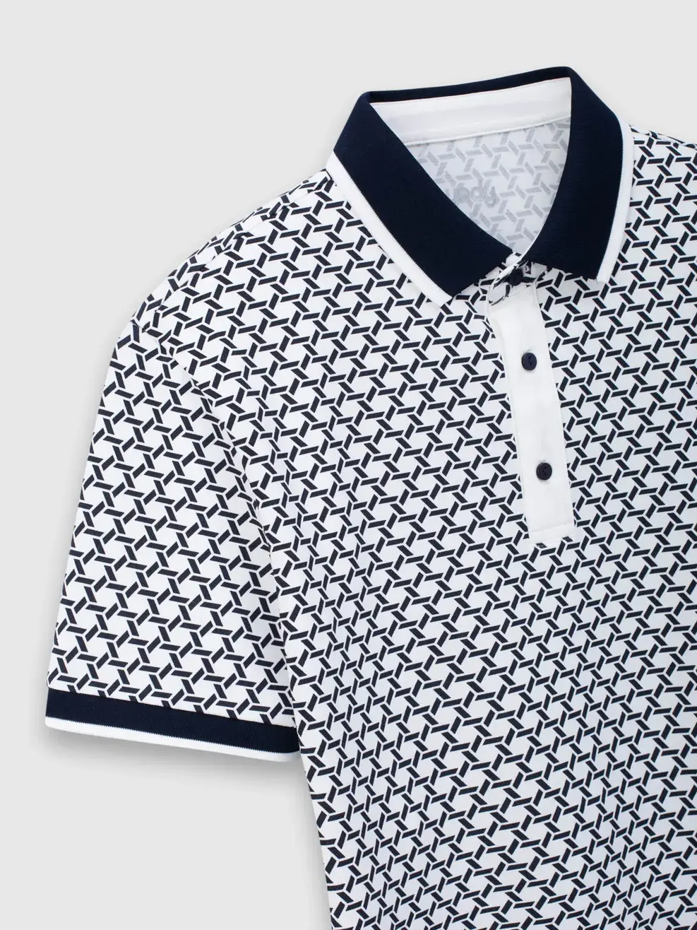 Áo Polo Hoạ Tiết In Tràn - Hoạ Tiết Tím Than 144 - S