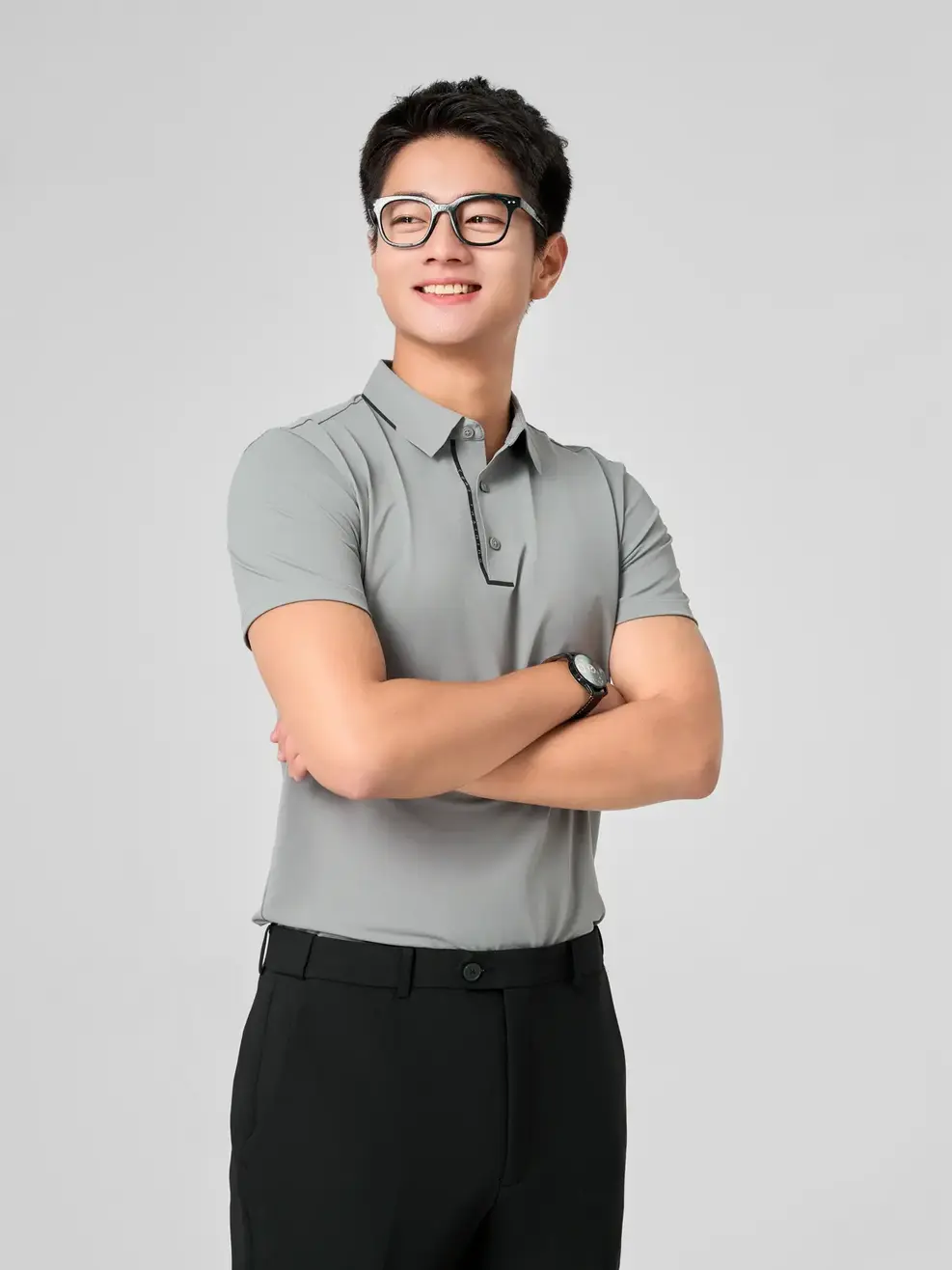 Áo Polo Seamless Tech Training - Xám 011 - L