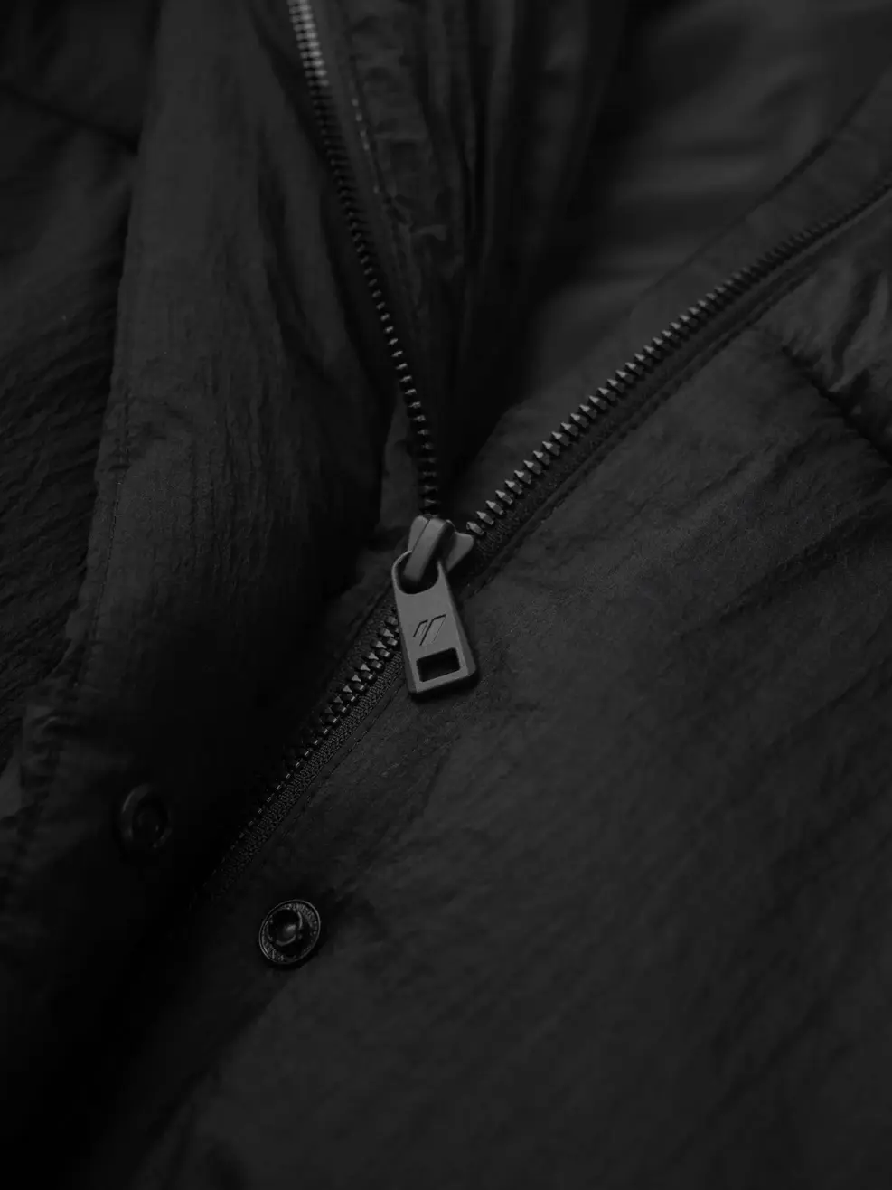 Áo Phao Kid Cổ Dựng Chần Bông Siêu Ấm - ĐEN 002 - 140