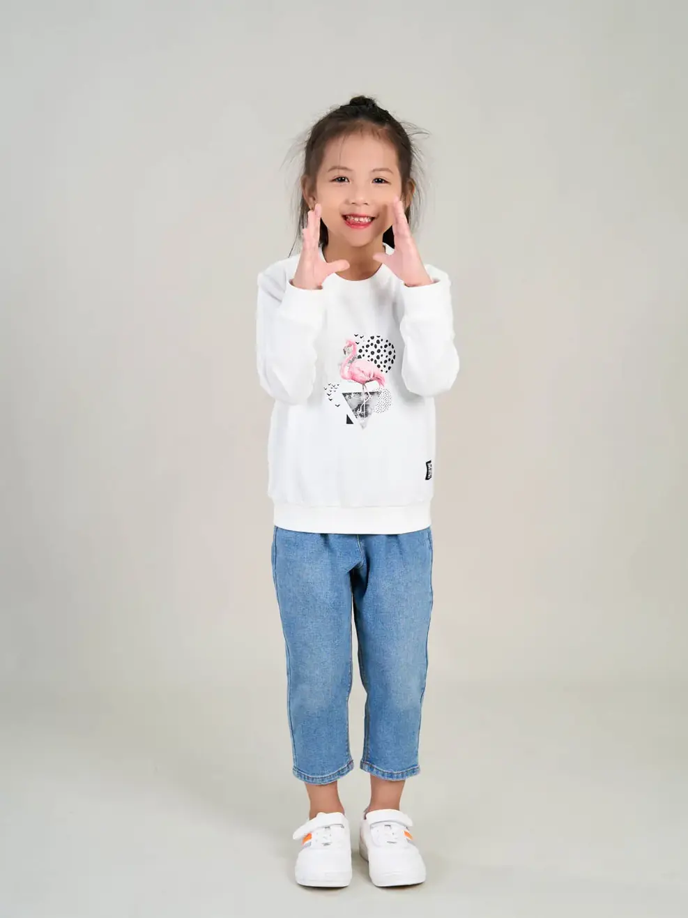 Áo kid flamingo - Trắng - 8