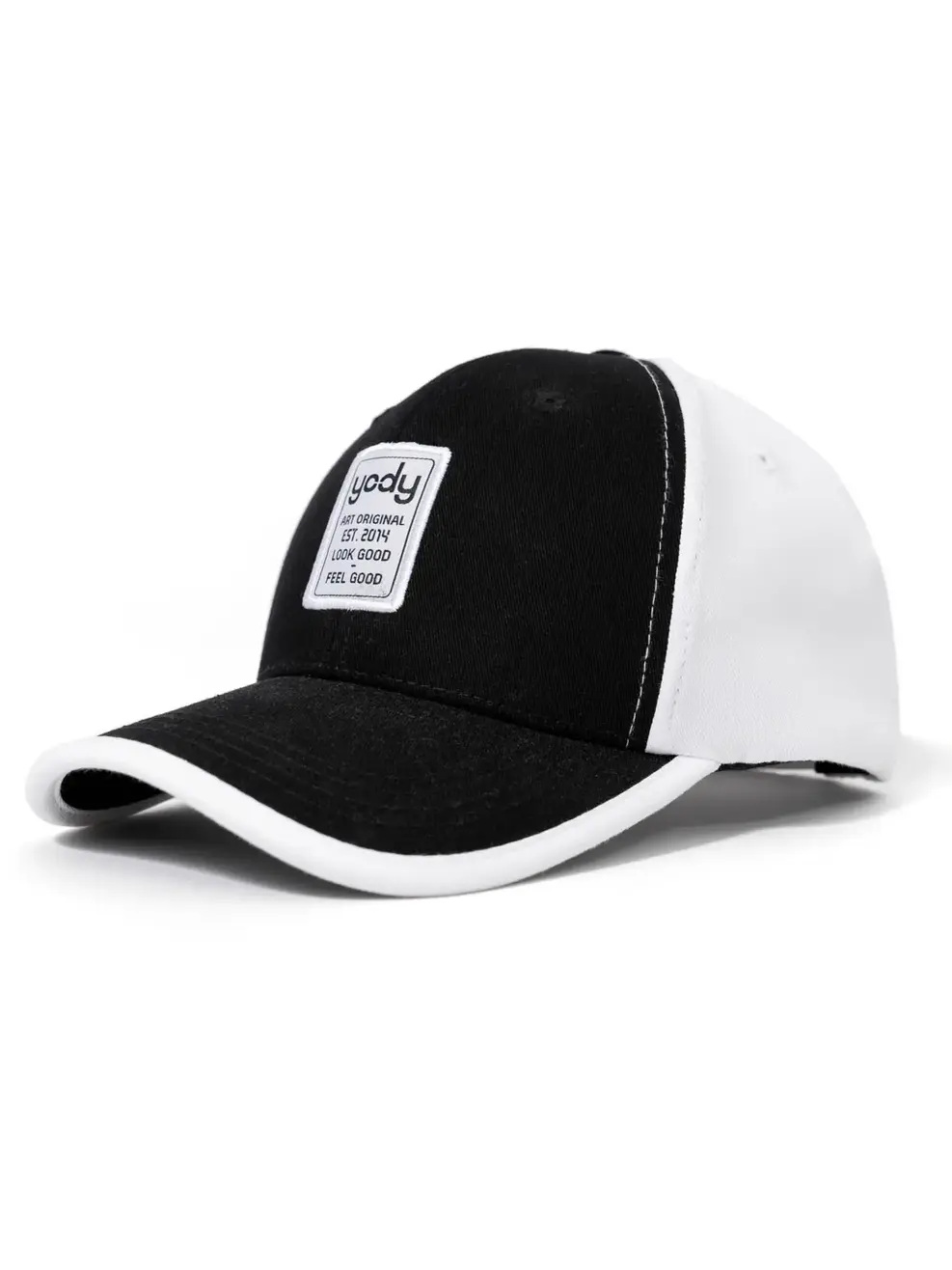 Mũ lưỡi trai phối trắng đen - Đen