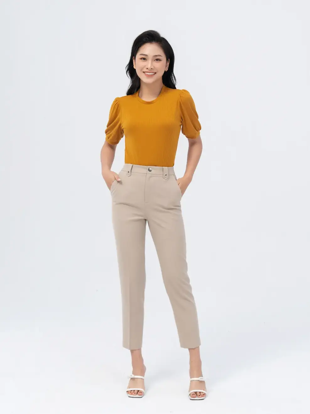 Quần Quần Âu Nữ Regular Tôn Dáng (qan5092) - Be 114 - S