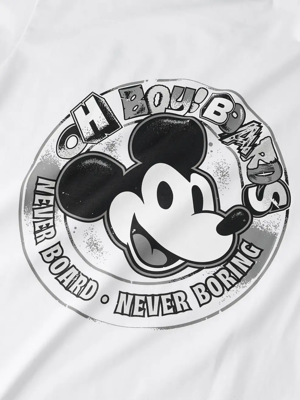 Áo Phông Yoguu Mickey Oh Boy Boards - Trắng 001 - 0