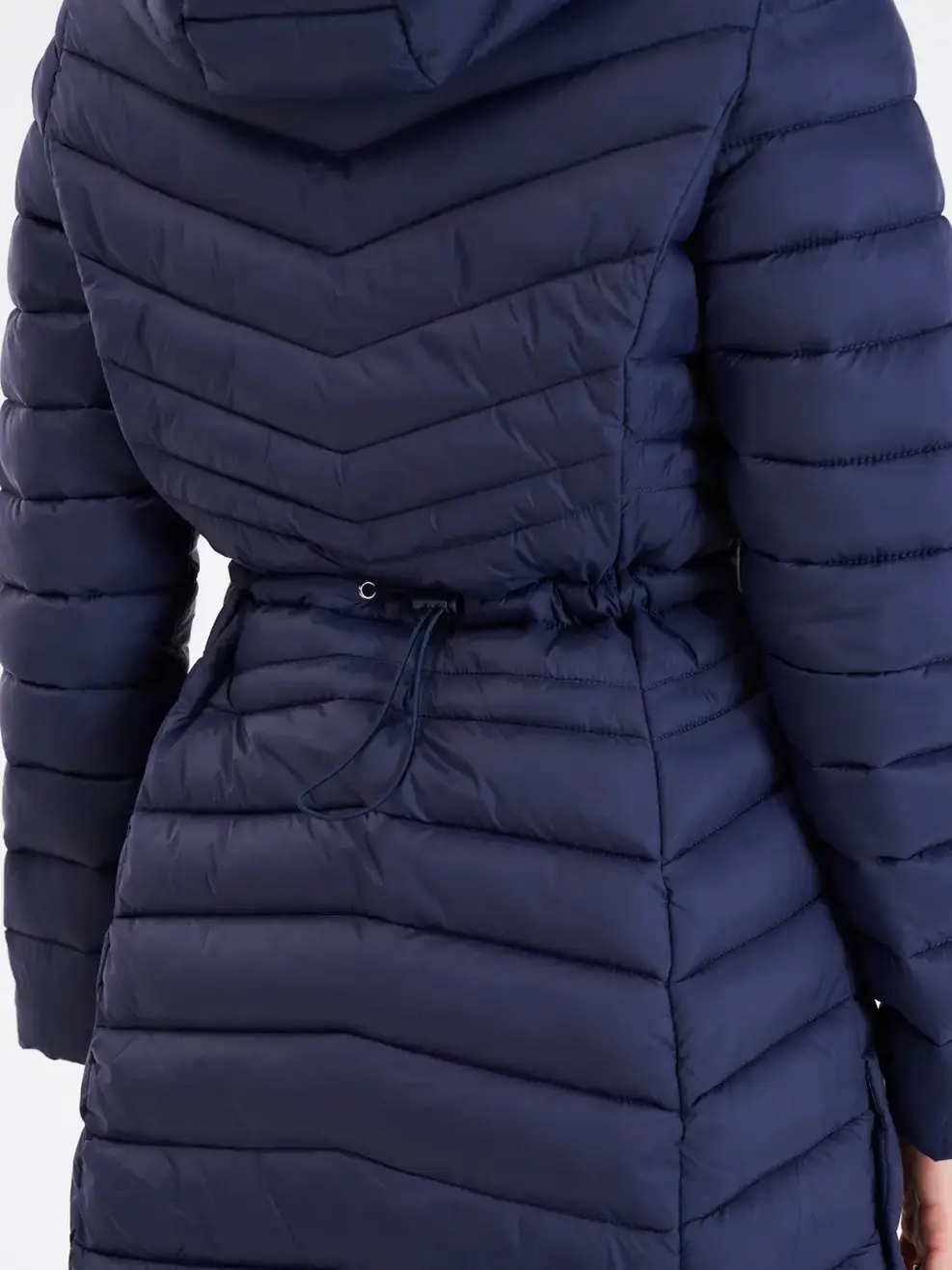 Phao nữ Yody dáng dài - Tím than - XL