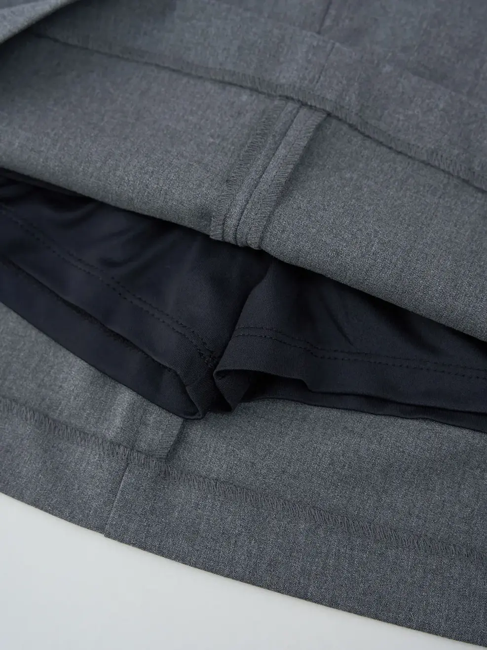 Chân Váy Nữ Dáng A Moi Mở - Ghi Đậm - S