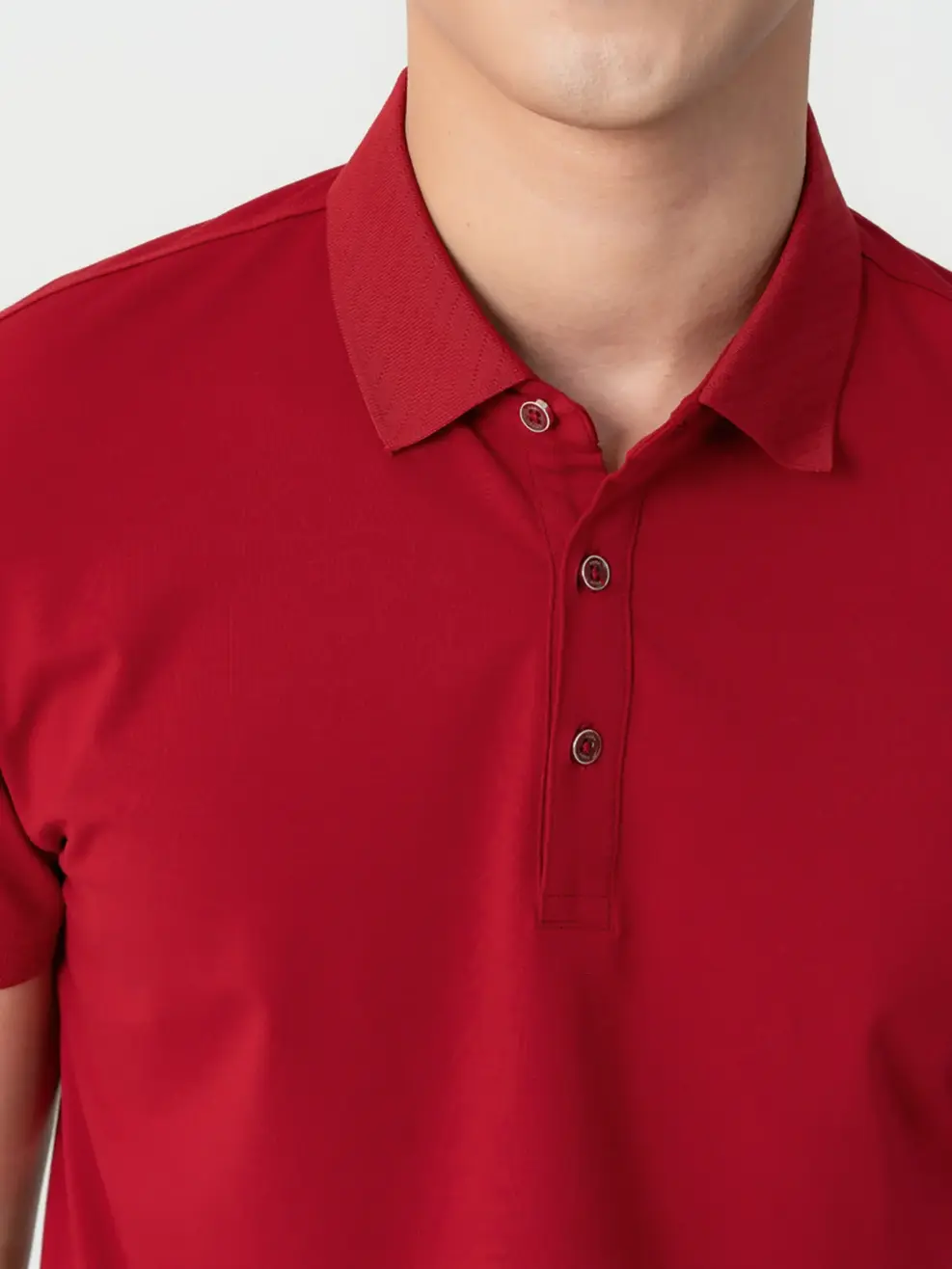 Áo polo nam pima 1 - Đỏ đô - 4XL