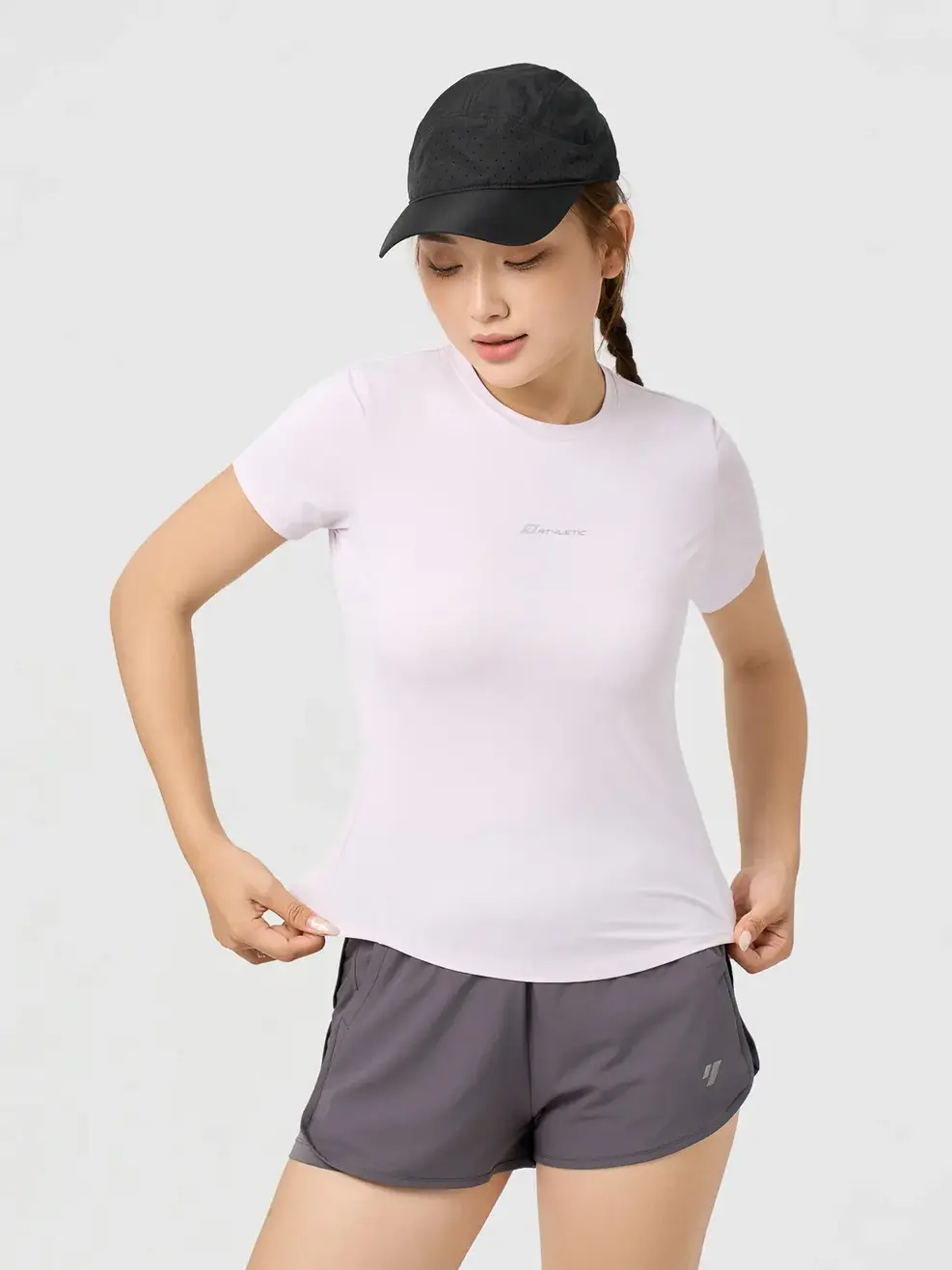 Quần Shorts Thể Thao Siêu Nhẹ 2 Lớp - Than chì 002 - S