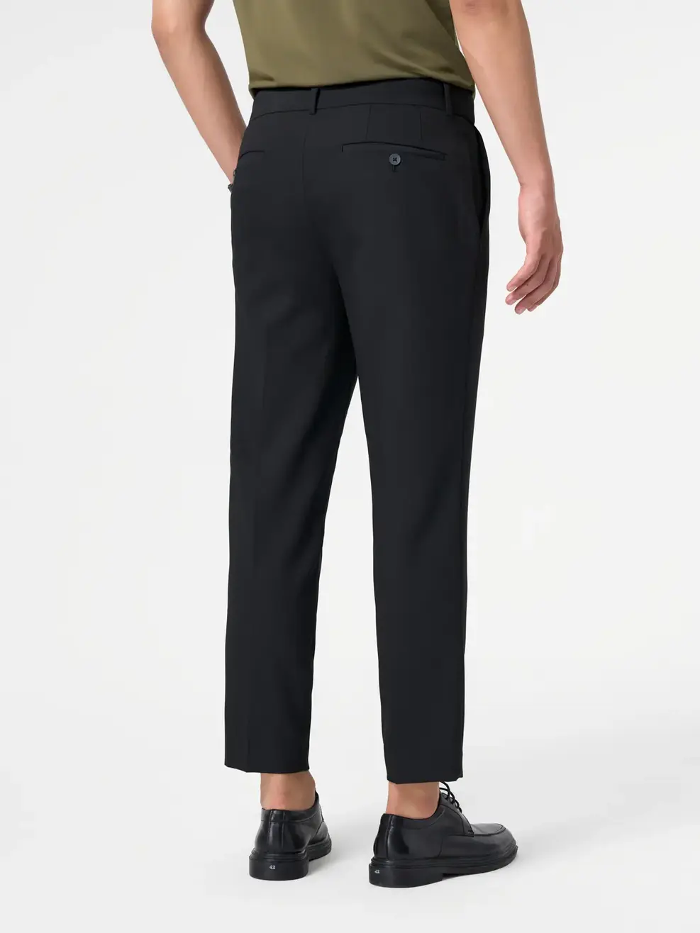 Quần Dài Âu Nam Cạp Di Động Ngang Mắt Cá - Đen 035 - 29