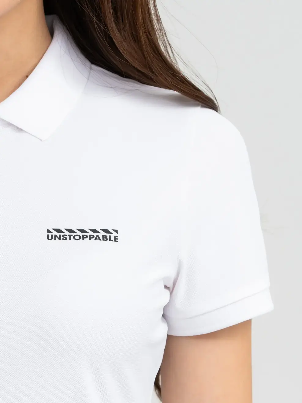 Polo Thể Thao Nữ Airycool Nẹp Khóa - Trắng - S