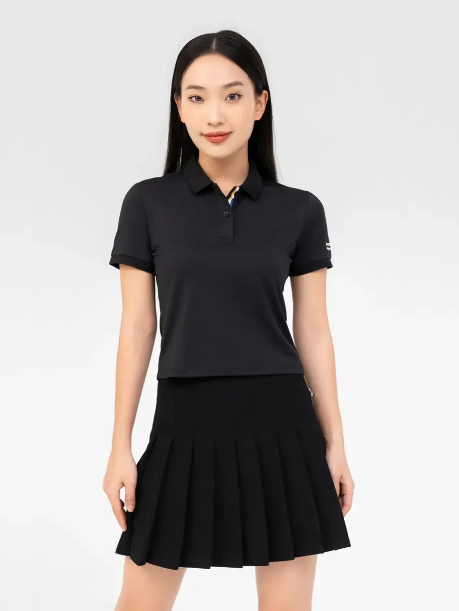 Áo Polo Nữ Bạc Hà In Everyday Wear - Đen - S