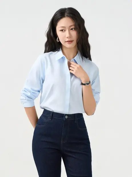Áo Sơ-mi Regular Fit Cotton Wrinkle Less Essential