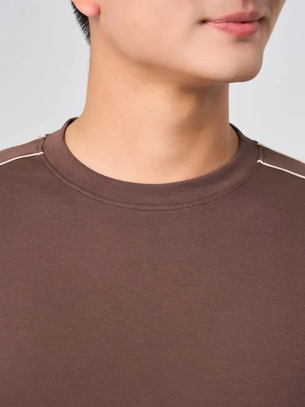 Bộ Đồ Nam Phối Lé - Màu nâu 002 - M