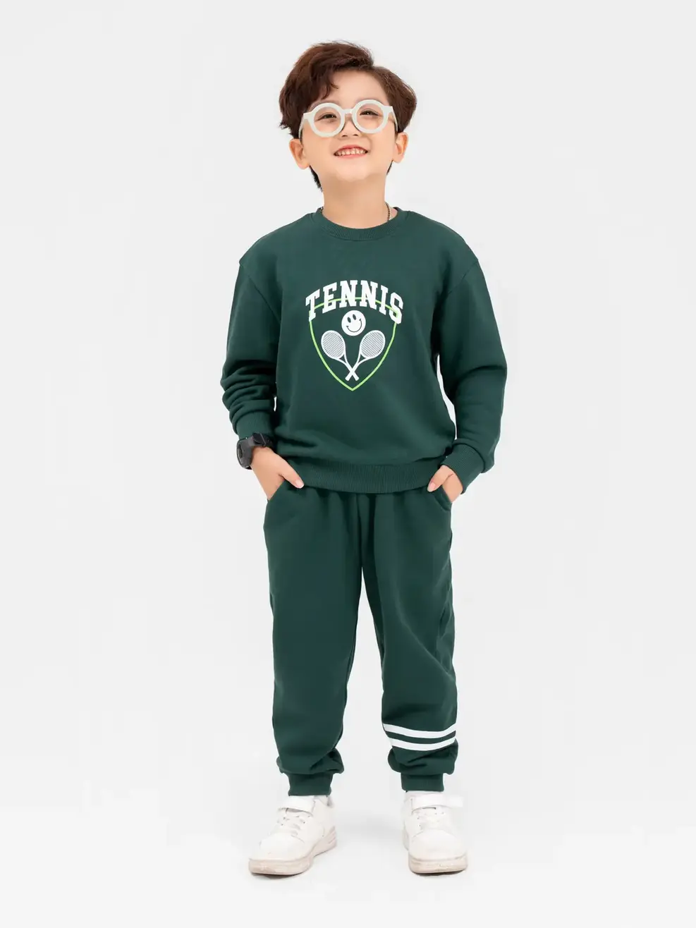 Bộ Đồ Thu Đông Kid Tennis - Xanh lục - 4