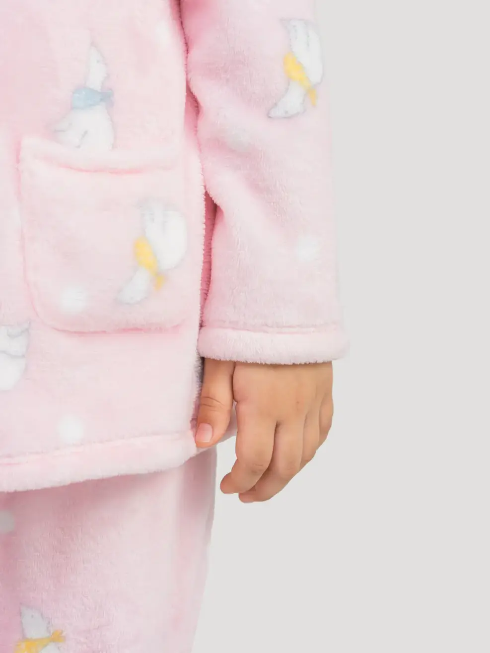 Bộ Đồ Thu Đông Kid Pirama Lông - Hồng - 2