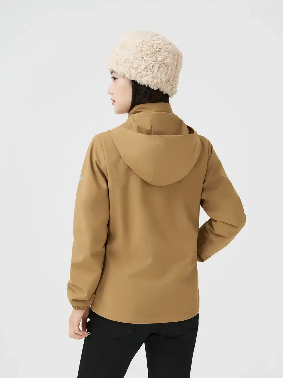 Áo Khoác Gió Nữ Basic -  Nâu 218 - S