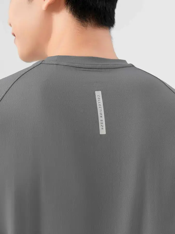 T-shirt Thể Thao Nam Chần Chỉ - Xám - M