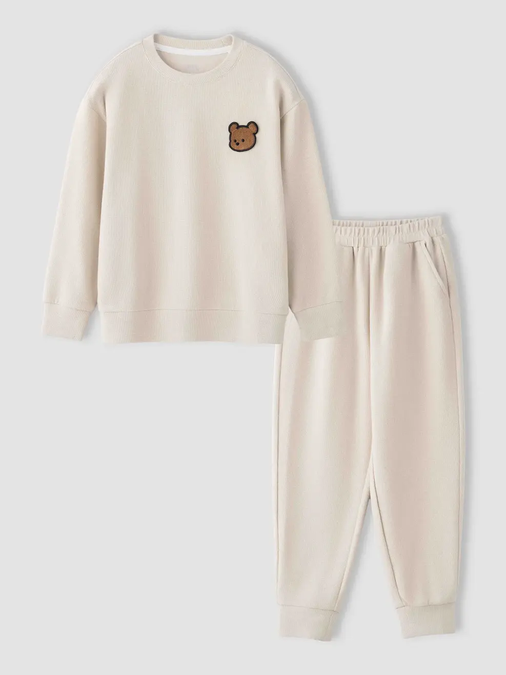 Bộ Đồ Thêu Gấu - Be 056 - 110