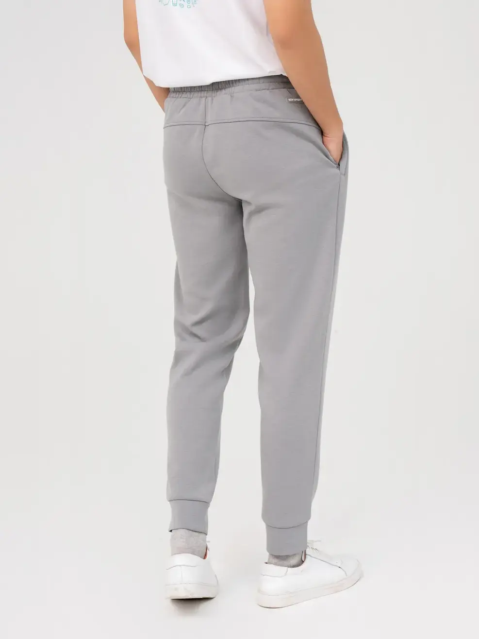 Quần Nỉ Thể Thao Nam Phối Cơi Túi - Ghi - 2XL