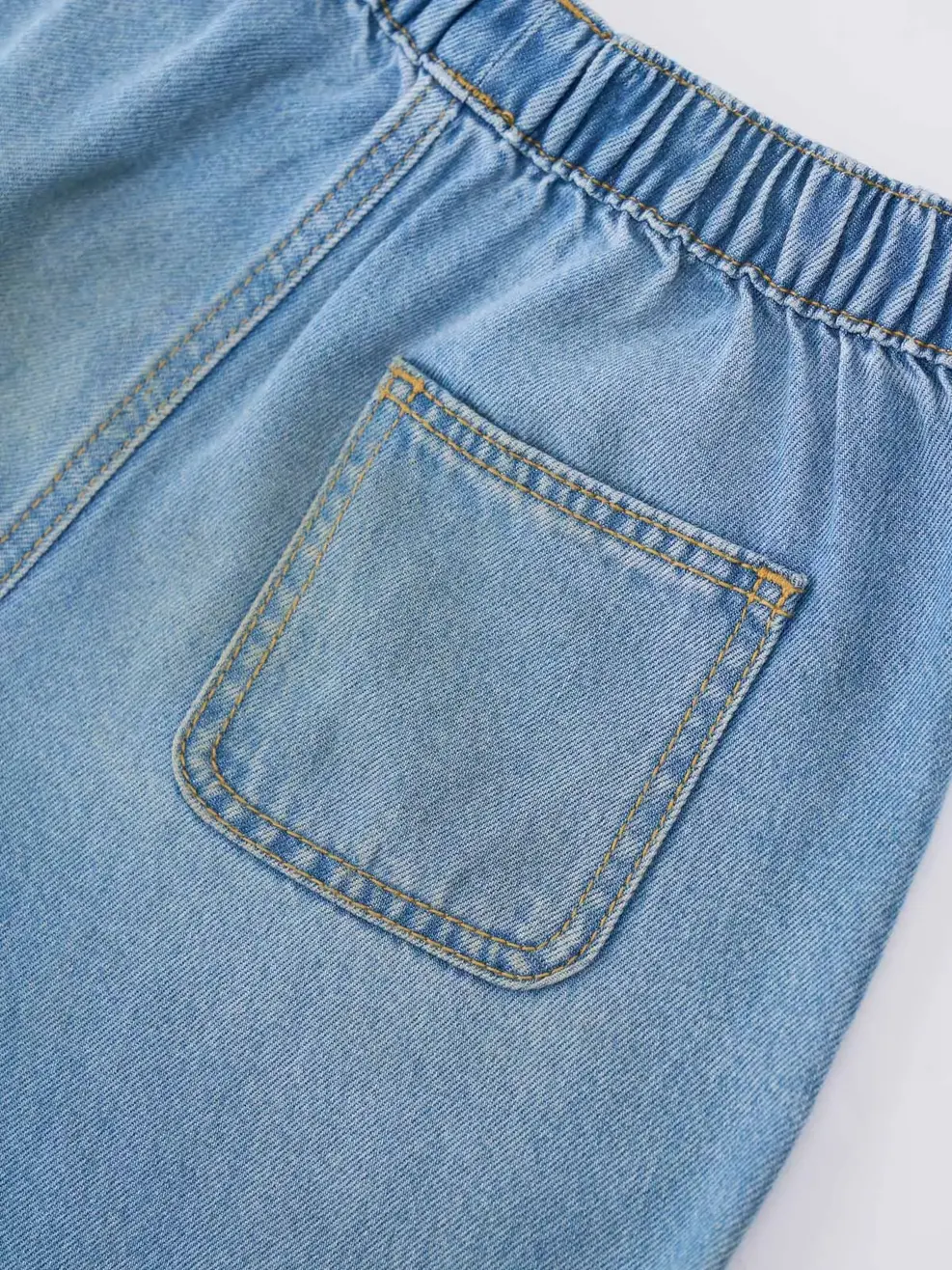 Quần Short Jeans Kid Cơ Bản - Màu chàm 002 - 122