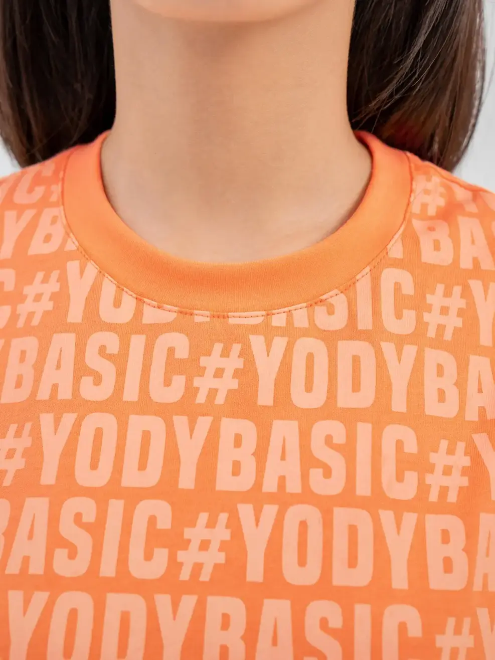 T-shirt Nữ In Tràn Cotton Usa - Cam - S