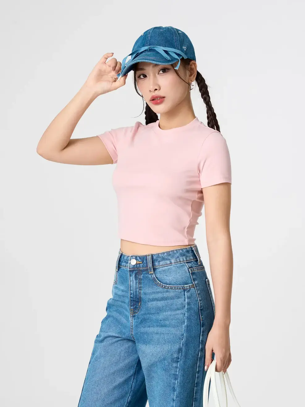 Áo Phông Croptop Yoguu - Hồng 032 - S