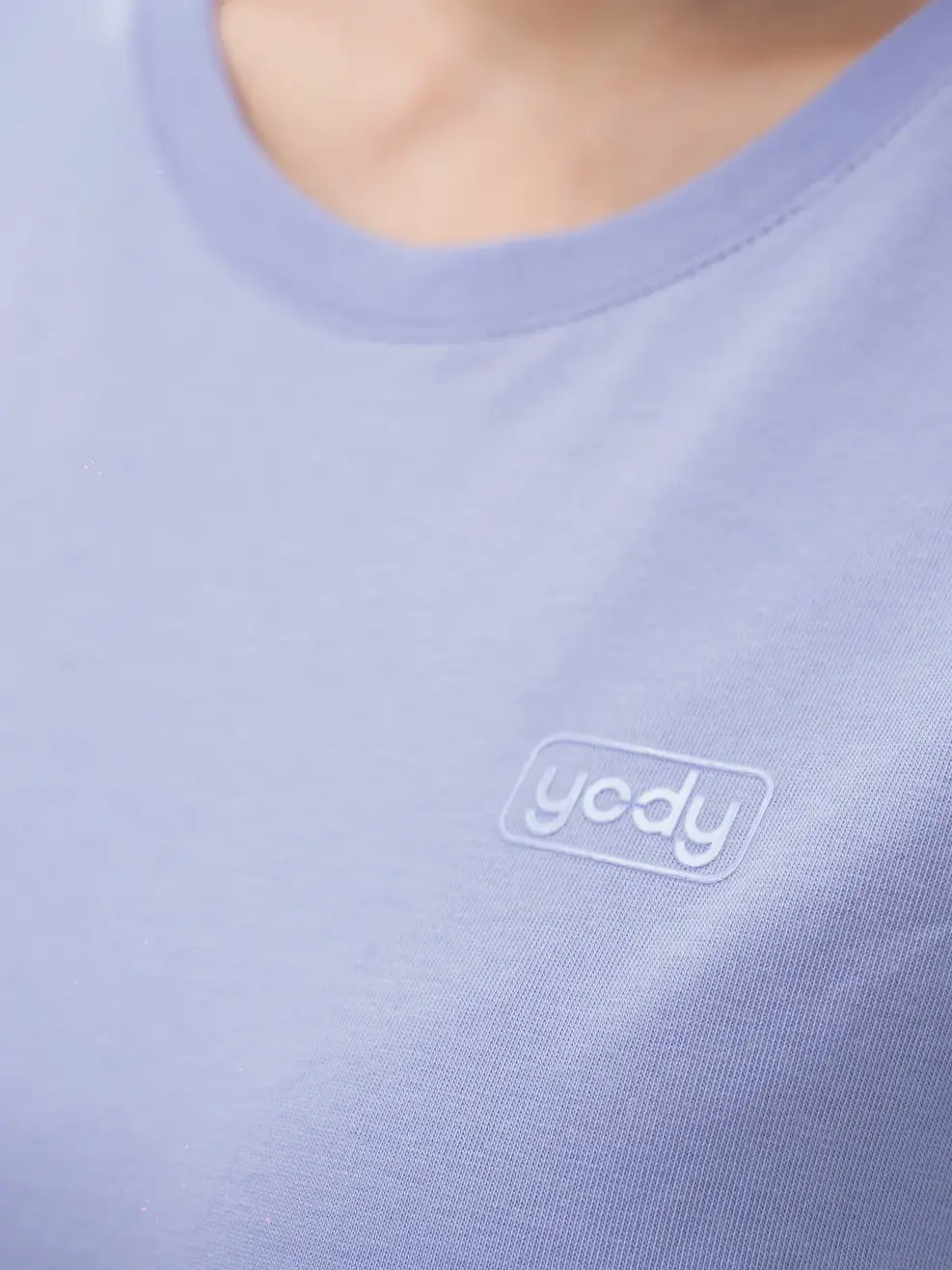 Áo thun nữ logo ngực - Tím - 2XL