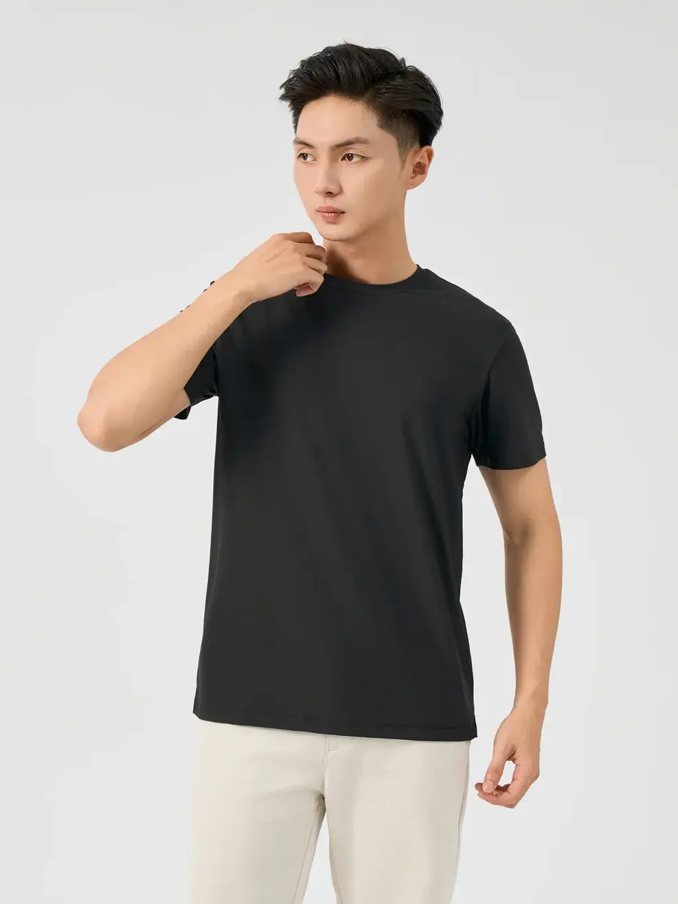 T-shirt Nam Thể Thao Quốc Dân Thoáng Khí - Đen - M