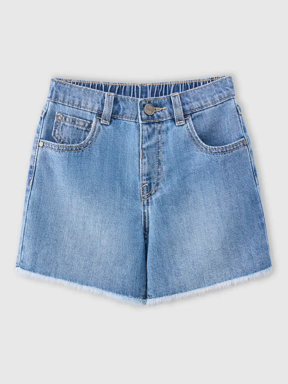 Quần Short Jeans Kid Xỏa Gấu - Màu chàm 003 - 110
