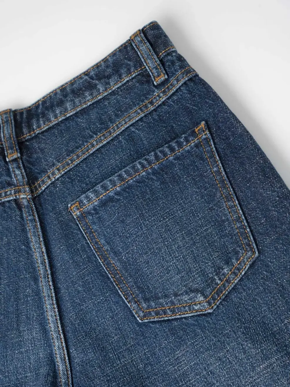 Quần Jeans Gai Xanh Ống Suông Vặn - Màu chàm 001 - 26