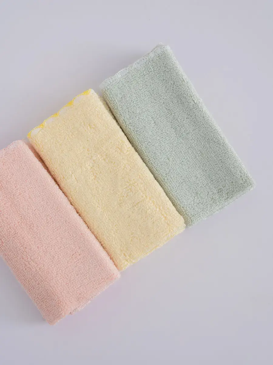 Khăn Mặt Bamboo Cho Bé Combo 3 - Xanh-Hồng-Vàng - XXX