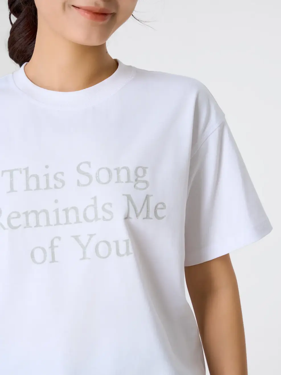 Áo Phông Ngắn Tay In Hình Thân Trước - Trắng 001 - S