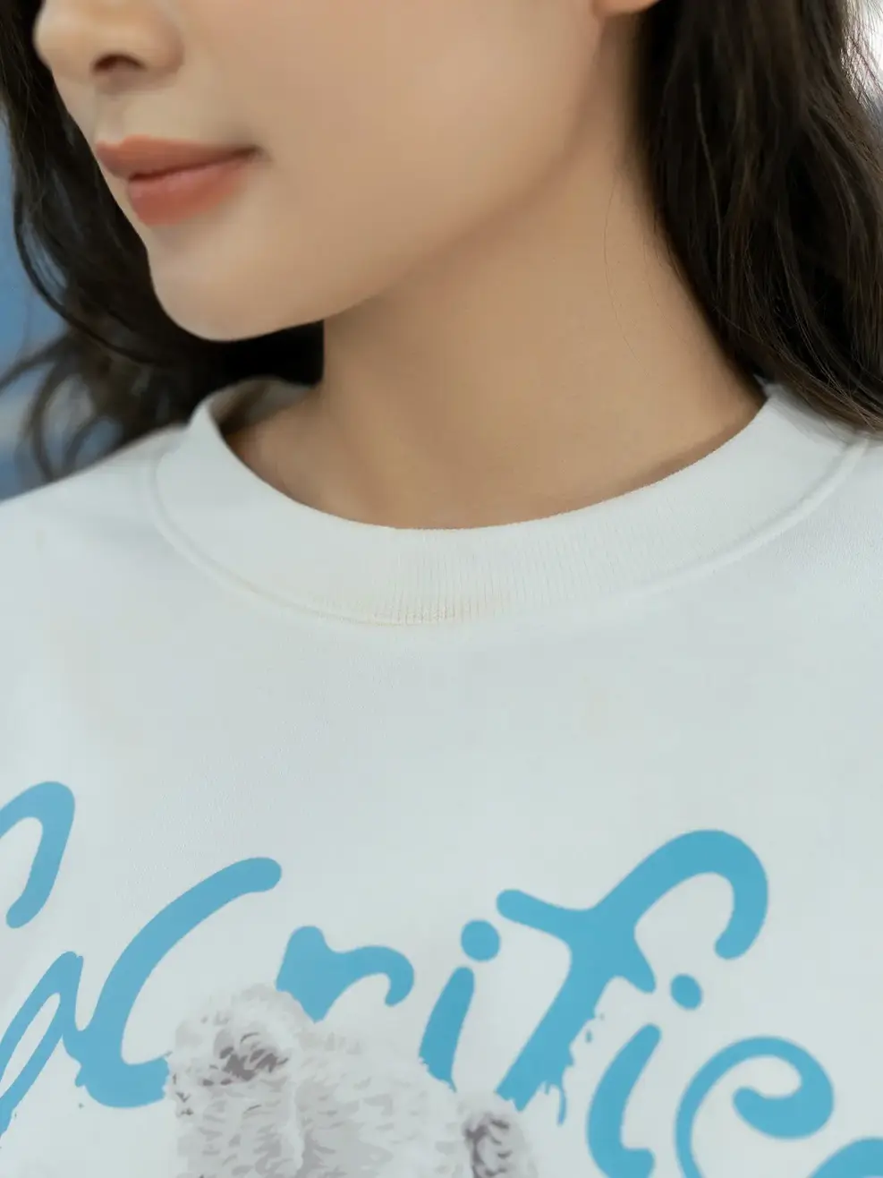 Áo gia đình in gấu - Trắng - S