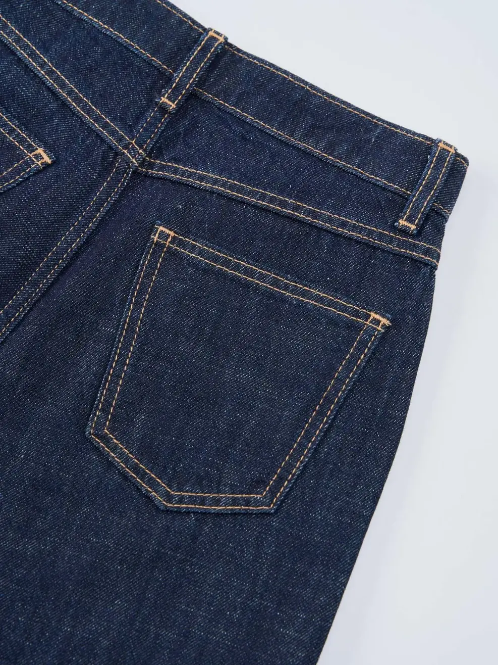 Quần Jeans Suông Gai Xanh - Màu chàm 001 - 26