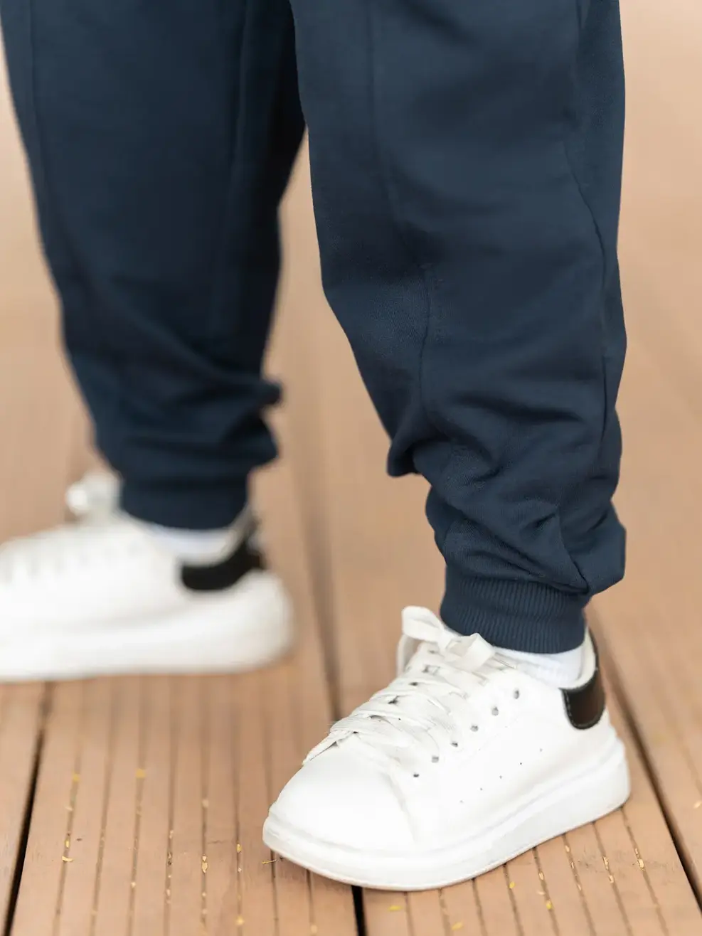 Quần nỉ trẻ em bổ thân - Navy - 2