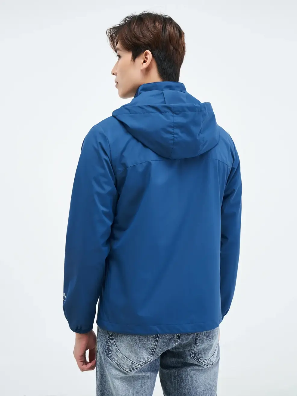 Áo khoác nam phối lưng - Xanh đậm - XL