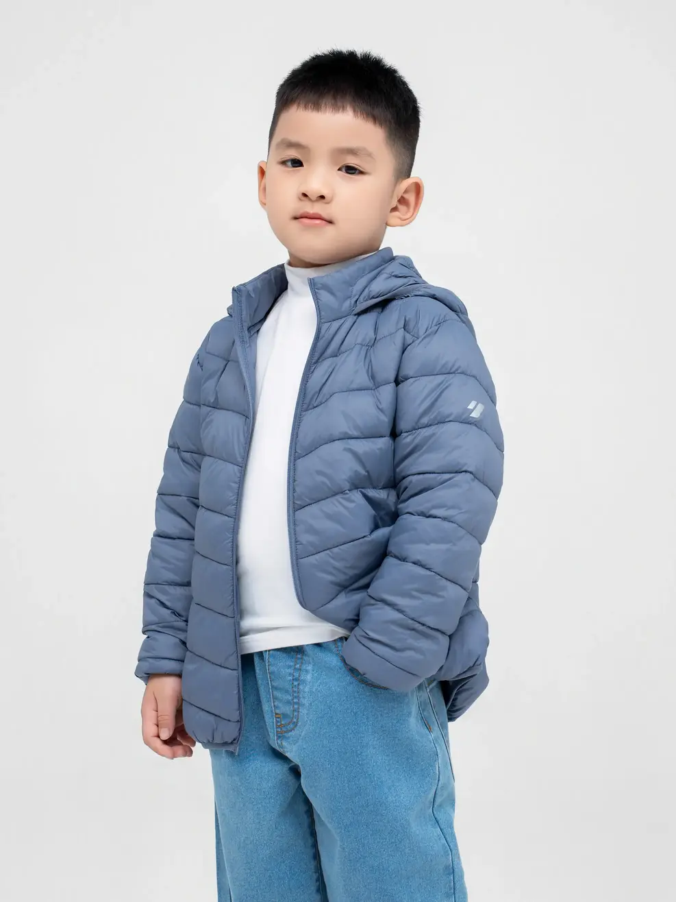 Áo Phao Trẻ Em Gia Đình 4S - Xanh Đá 070 - 122