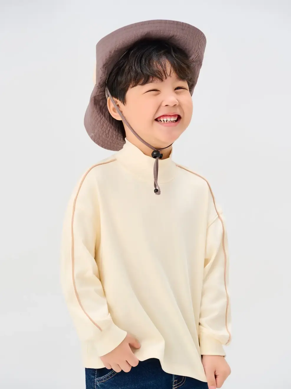 Áo Phông Giữ Nhiệt Kid Form Relax Cổ Cao - BE 038 - 110