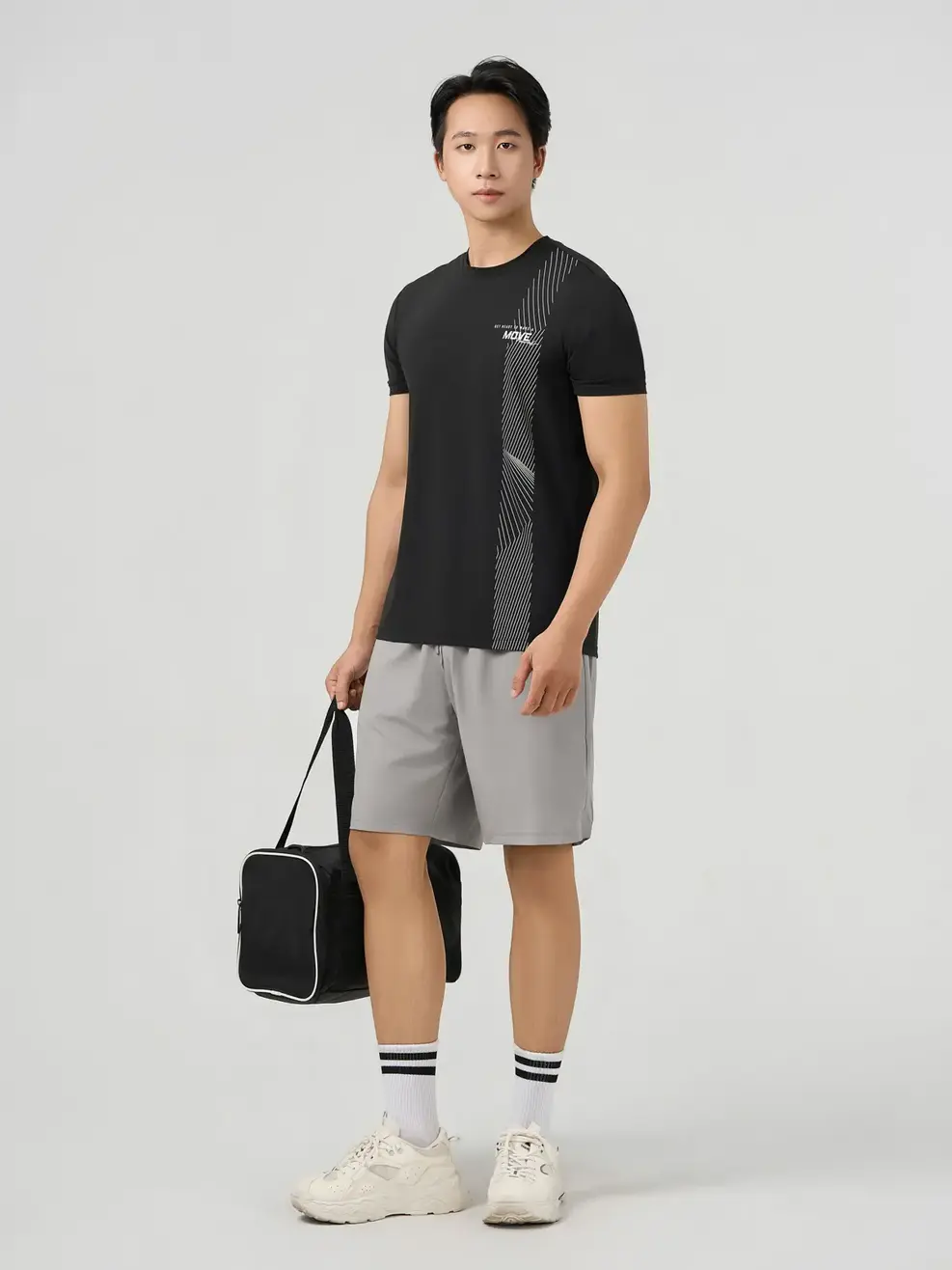 Quần Shorts Nam Yody Sport Ép Seam Túi - Xám 040 - 29