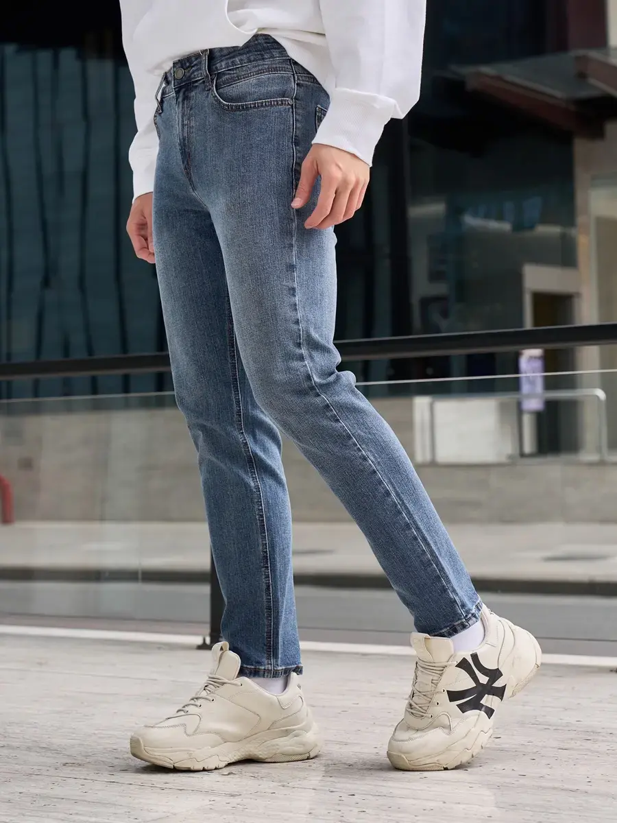 Quần Jeans Nam Slim Cotton Usa 71 - Xanh - 28