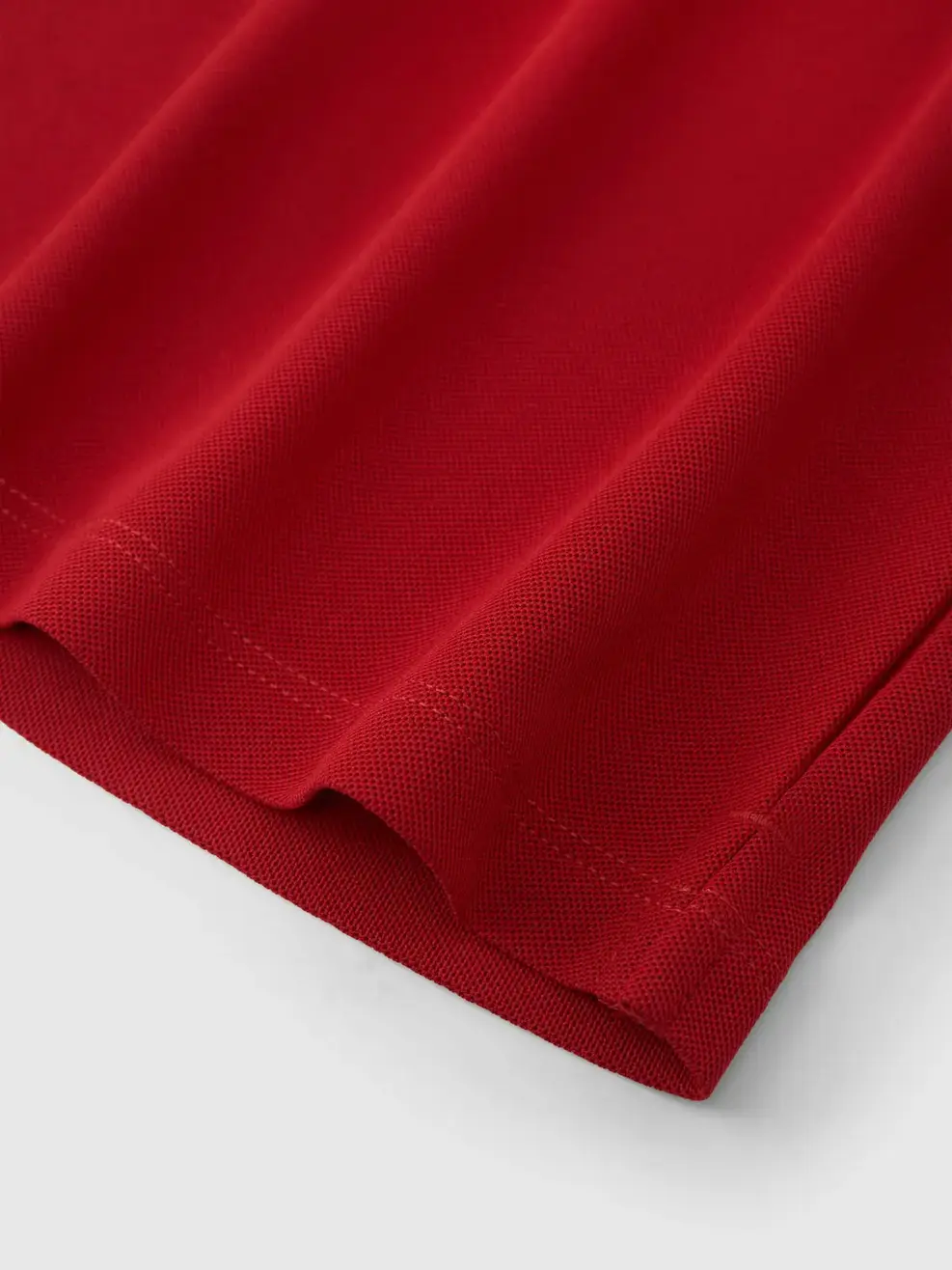 Áo Polo Teen Cổ Ép Có Xẻ Tà - Đỏ 029 - 140