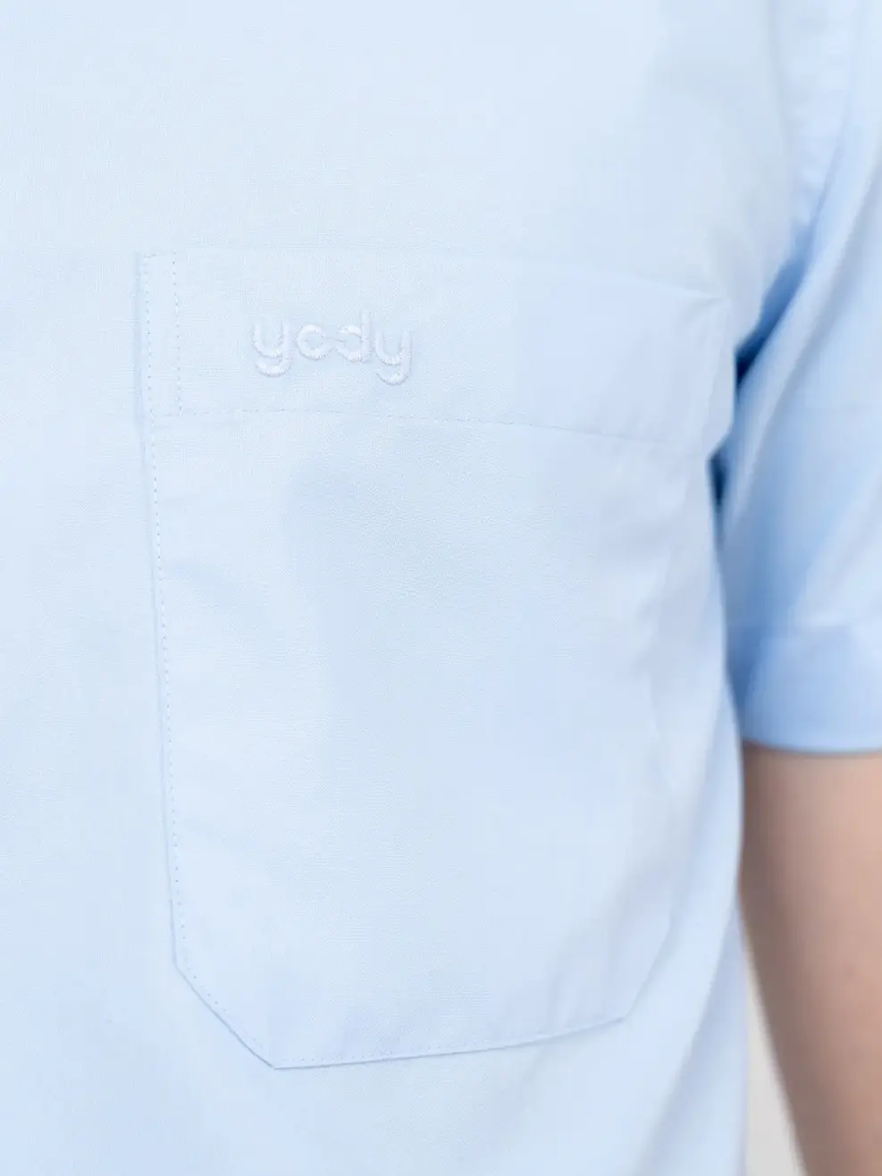 Sơ mi nam cộc tay túi ngực 3M - Xanh nhạt - M