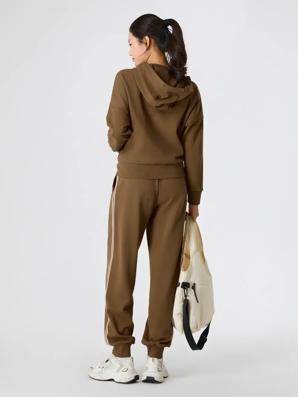 Bộ Đồ Phối Dây Dệt Năng Động - NÂU 104 - S