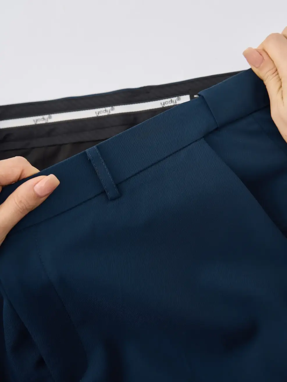 Quần âu nam cạp di động phom Regular - Tím Than 006 - 29