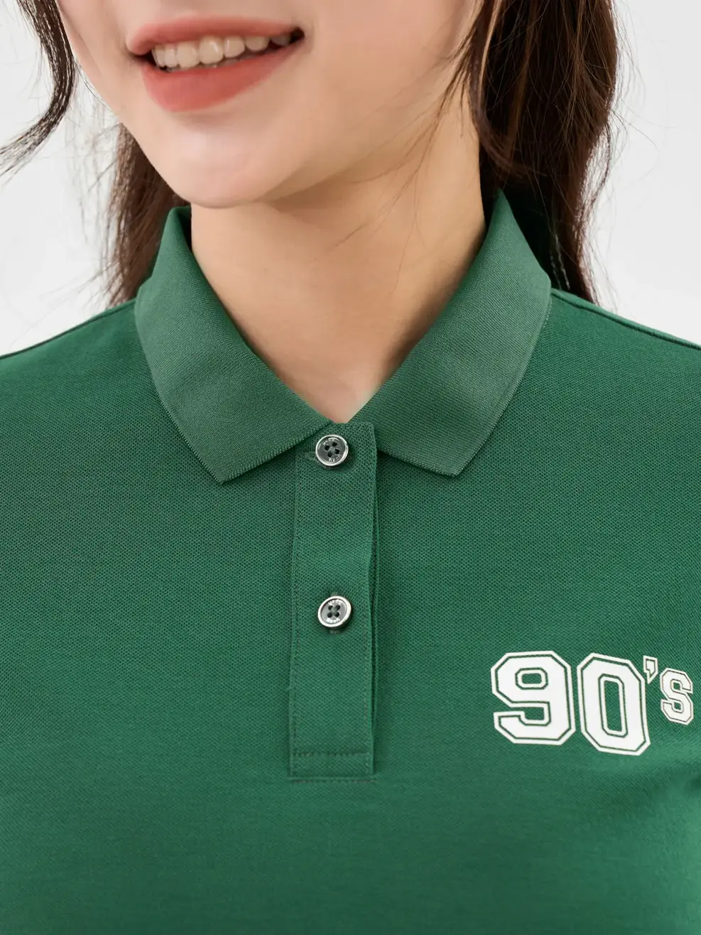 Đầm Polo Nữ Sorona In Số 90 - Xanh Lá - S