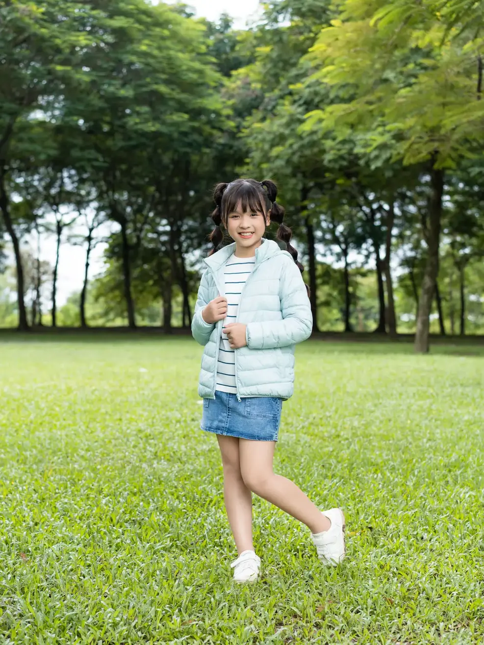 Áo phao trẻ em 3s plus - Xanh bạc hà - 2